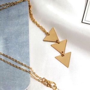 Host Pick Geometric Necklace Gold Tone Boho